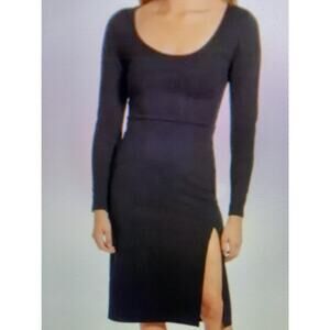 NWT Leith medium black midi dress